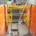 Super size Trench shields set up on work site