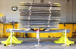 LITE guard trench shields under test in the USA @ NTS with 80 tonne load of steel road plates.